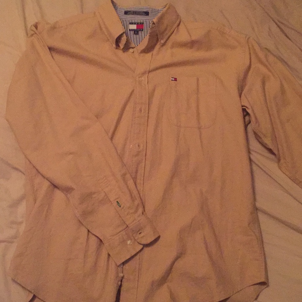 TOMMY HILFIGER MUSTARD BUTTON DOWN XL